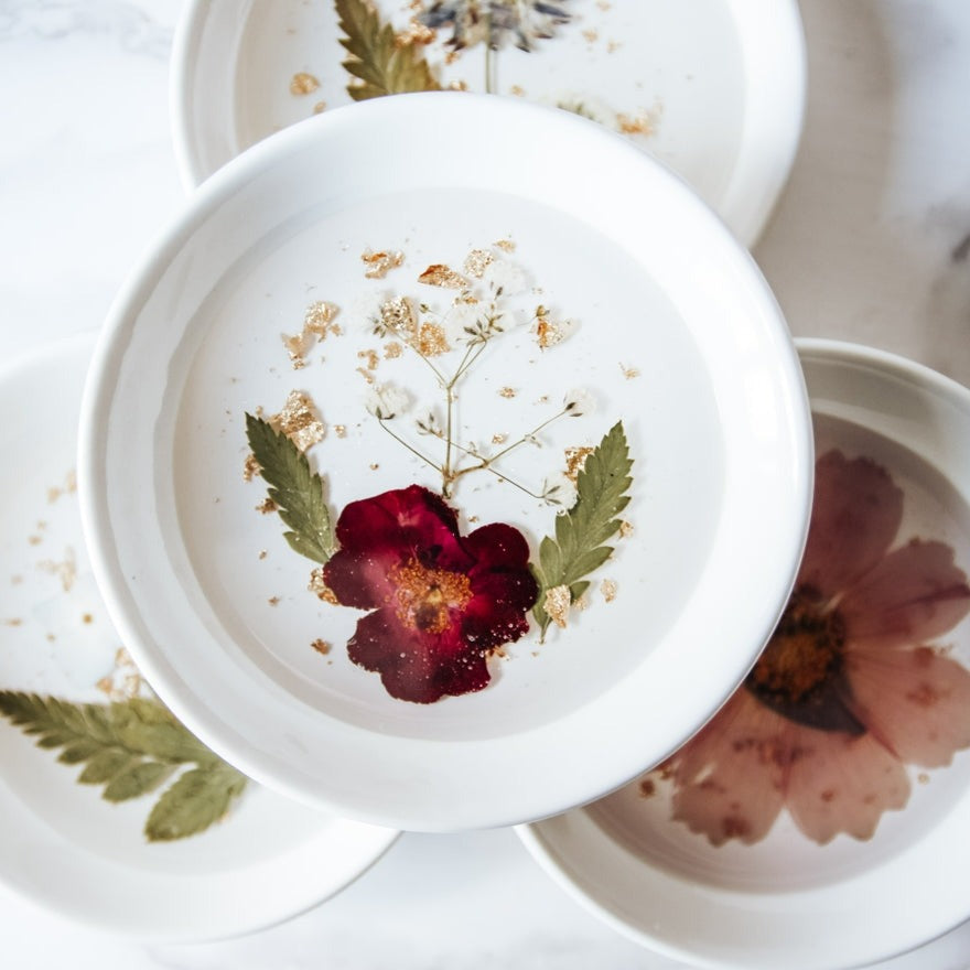 Pressed Flower & Botanical Trinket Dish