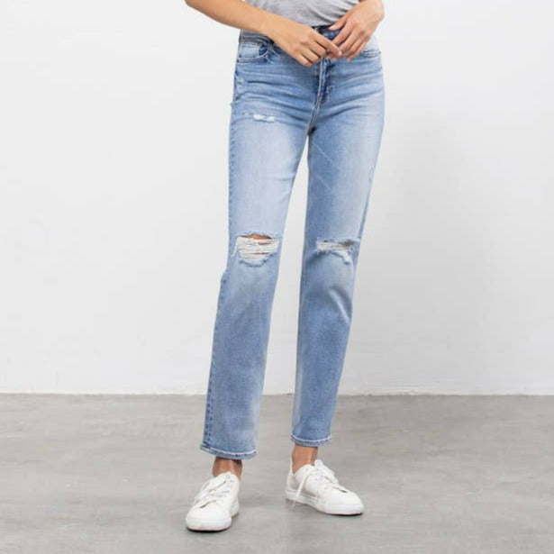 Madewell newest Mom Jean light washed distressed